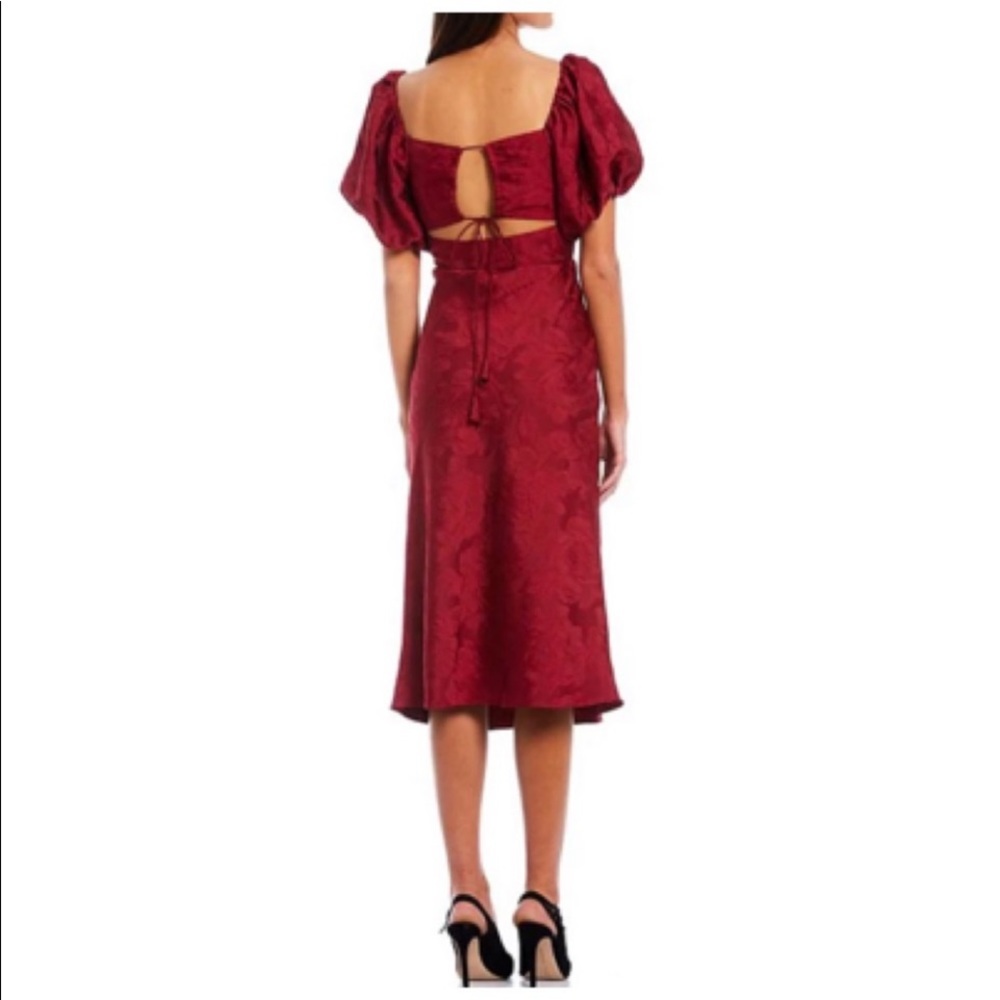 NWT Sachin & Babi Gabby Floral Jacquard Sweetheart Midi Dress - Picture 2 of 9